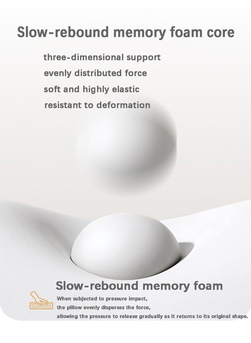 فلوشرينيك وسادة للرقبة، وسادة، وسادة نوم مصممة هندسياً من الإسفنج المرن، وسادة سرير تقويمية، ناعمة وقابلة للتنفس، مناسبة لمن ينامون على الجانب أو على البطن أو على الظهر. - Image 5