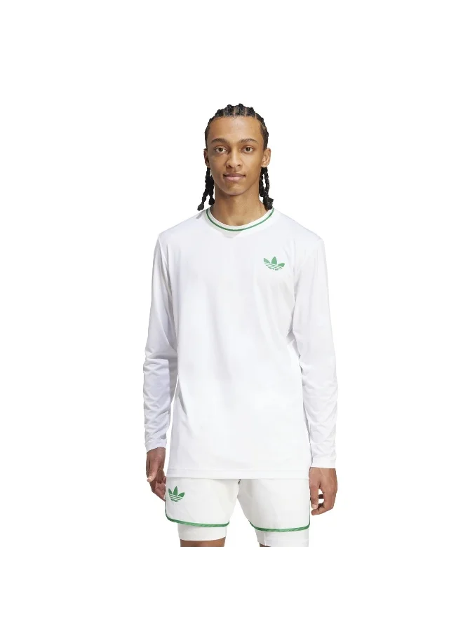 Adidas Long Sleeve Pro White Tennis T-Shirts For Men M