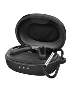 Generic Silicone Case Compatible with Anker Soundcore Life P2 Mini Earbuds, Soft Silicone Protective Case Cover, Shockproof Sleeve with Carabiner (Black)  - Image 1