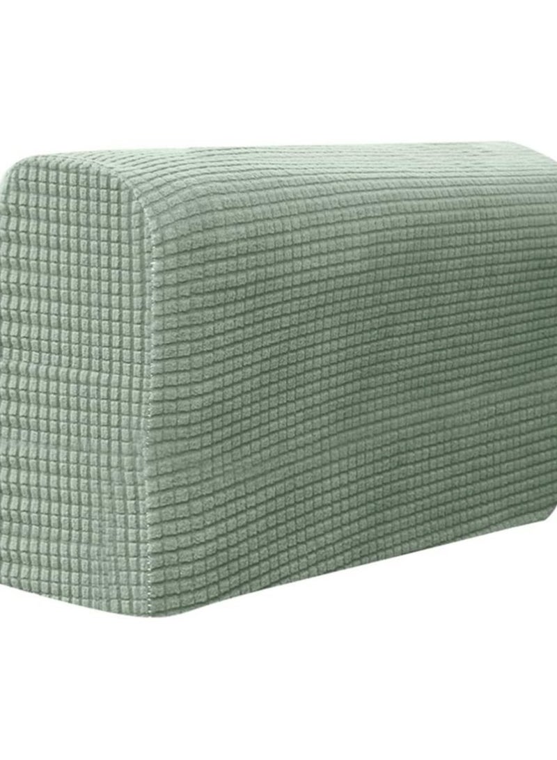 KASTWAVE Sofa Armrest Cover, Chair Arm Protectors, Sofa Armrest Cover, Stretch Armchair  Elastic, Home Office Recliner Couch Protective Cloth 2pcs (Green) - Image 4