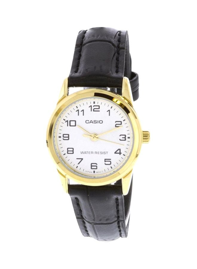 CASIO Women Leather Analog Wrist Watch LTP-V001GL-7BDF - 25 mm - Black - Image 1