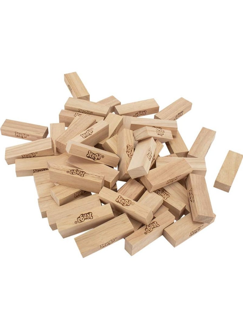 Hasbro Games Classic Jenga Game, Genuine Hardwood Blocks, Stacking Tower Party Game For Family And Kids Ages 6+, Birthday Gift & Gift For All Ocasions - Image 1