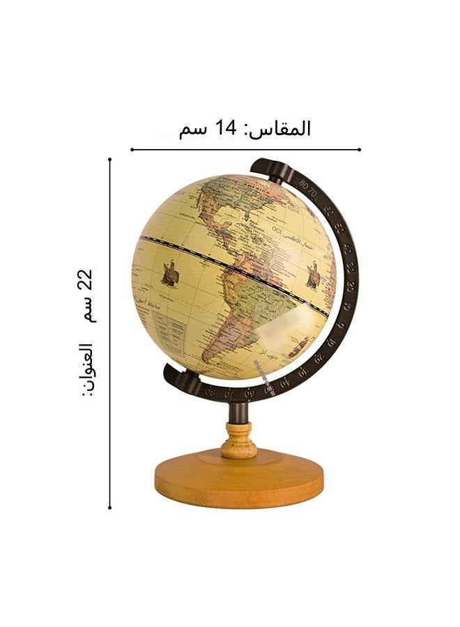 World Globe With Stand - Educational Learning Rotating Desktop Globe -  For Kids - Image 4