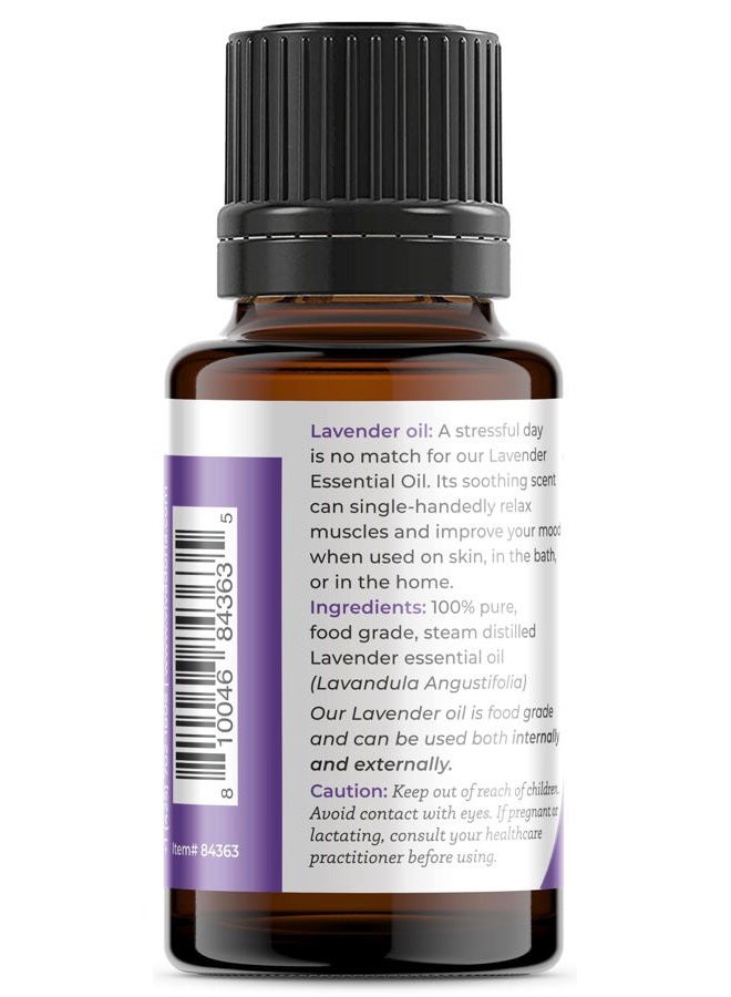 Viva Doria Lavender Essential Oil, 100% Pure, Natural Essential Oil, Undiluted, for Aromatherapy | Food Grade, 15 mL (0.5 Fluid Ounce) - Image 3