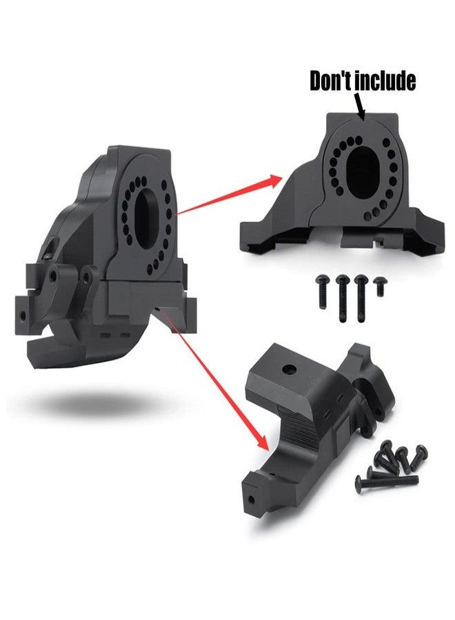 RCLIONS قاعدة تثبيت محرك من سبائك الألومنيوم من RCLIONS لقطع غيار سيارات الزحف TRX4 T4 1/10 RC (أسود) - Image 3