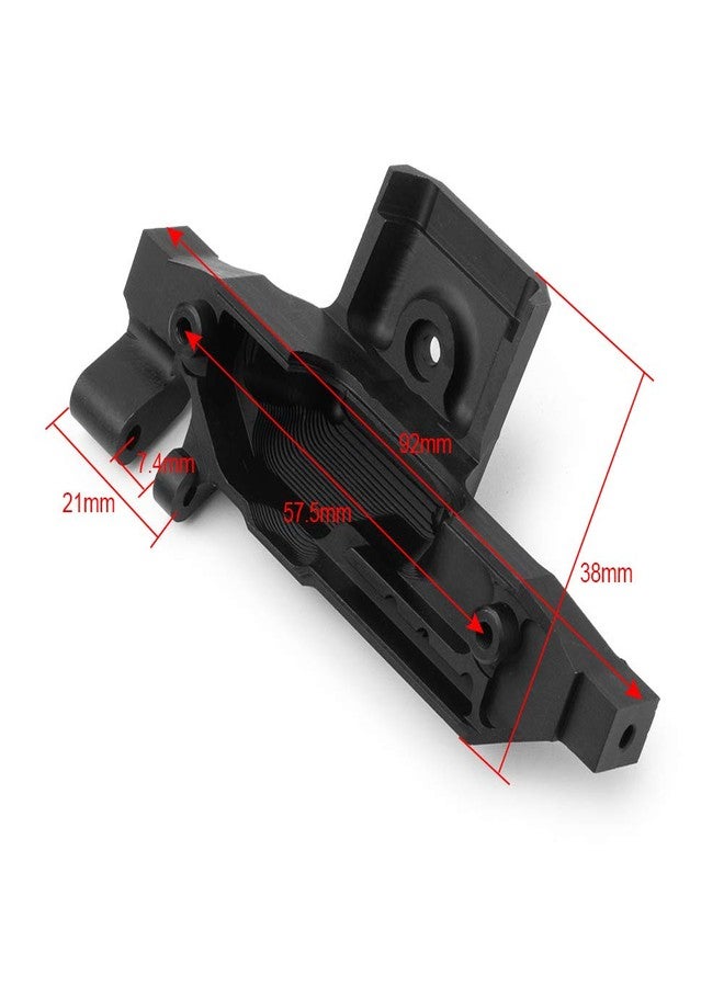 RCLIONS قاعدة تثبيت محرك من سبائك الألومنيوم من RCLIONS لقطع غيار سيارات الزحف TRX4 T4 1/10 RC (أسود) - Image 2