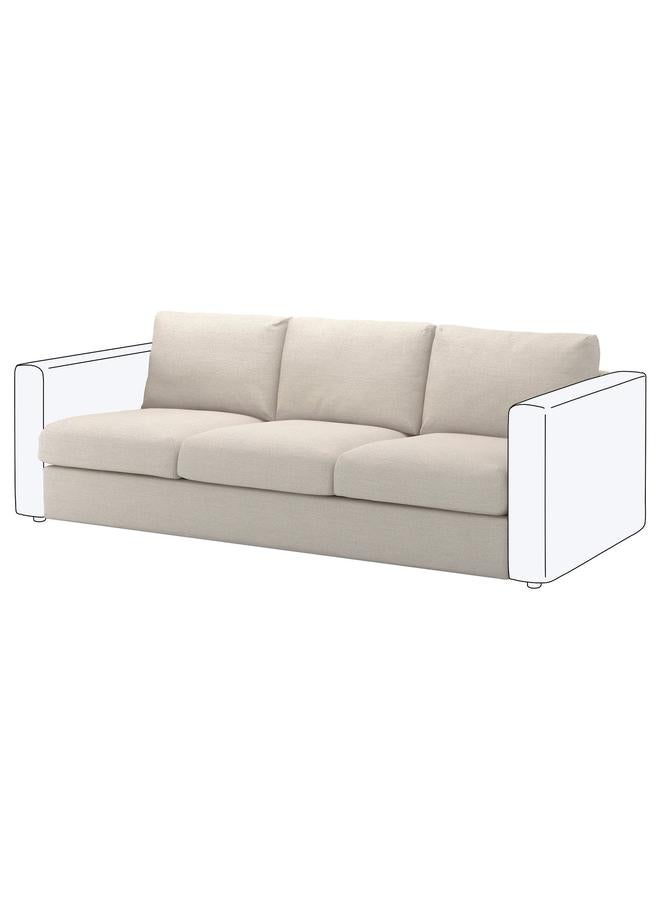 erorex Cover for 3-seat section, Gunnared beige - Image 3