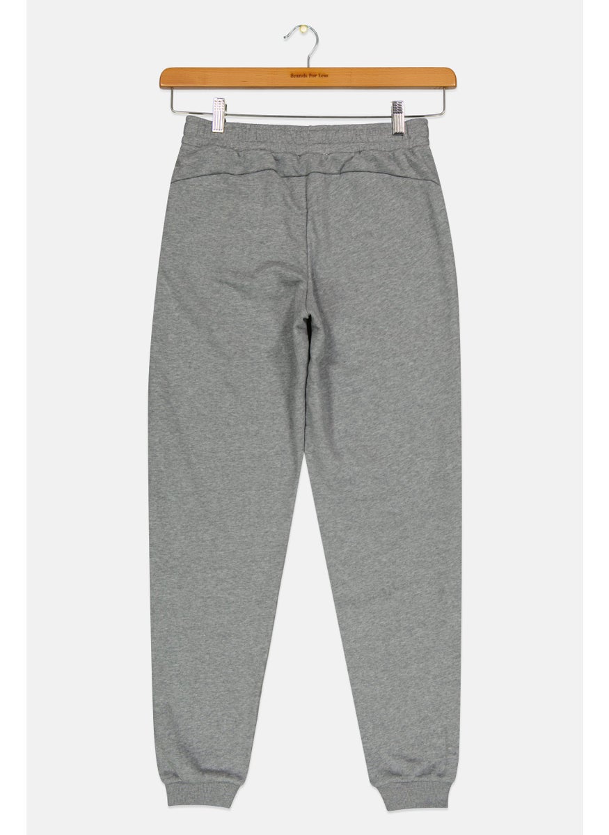 PUMA Kids Boy Embroidered Logo Outdoor Sweatpants, Grey  - Image 2