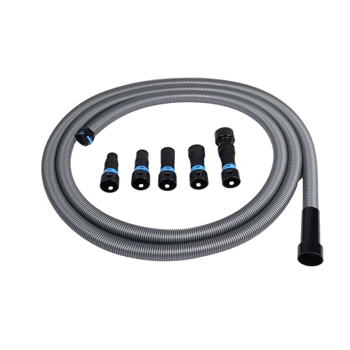 Cen-Tec Systems 94720 Quick Click 20 Ft. Hose for Home and Shop Vacuums with Expanded Multi-Brand Power Tool Adapter Set for Dust Collection - Image 1