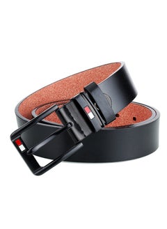 Generic Men's Faux Leather Belt Pin Buckle Belt (Black)  - Image 4
