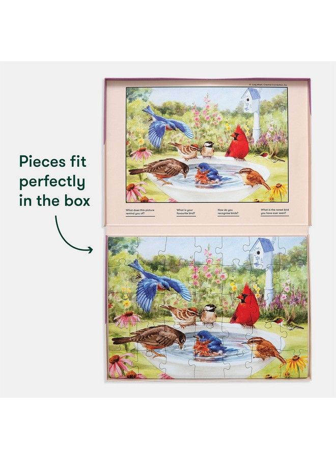 Relish Large Piece Puzzles For Seniors 35 Piece Bathing Birds Jigsaw Puzzle Dementia Products For Elderly - Image 5