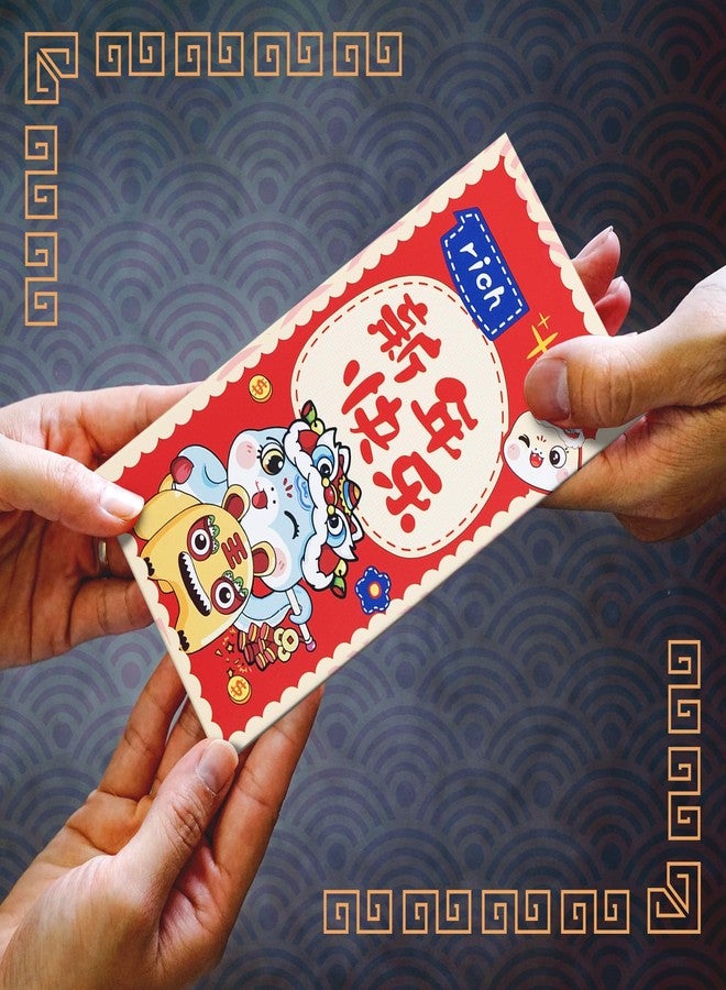 MATICAN Chinese New Year Red Envelopes, 24-Count Chinese Red Packets, Hong Bao with 6 Snake Designs, Gift Money Envelopes, 2025 Year of the Snake - Image 4