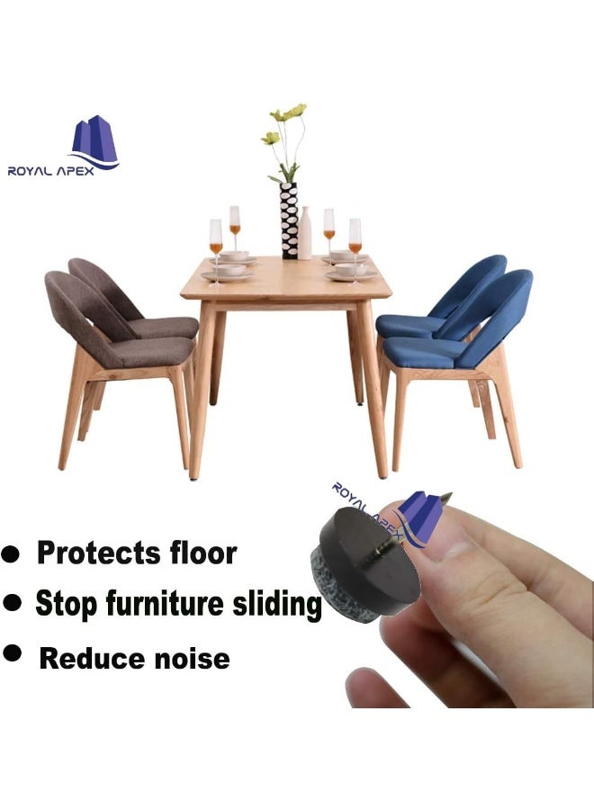 Royal Apex Round Heavy Duty Nail-On Anti-Sliding Felt Pad For Furniture Chair Table Leg Feet Floor Protectors  - Image 5
