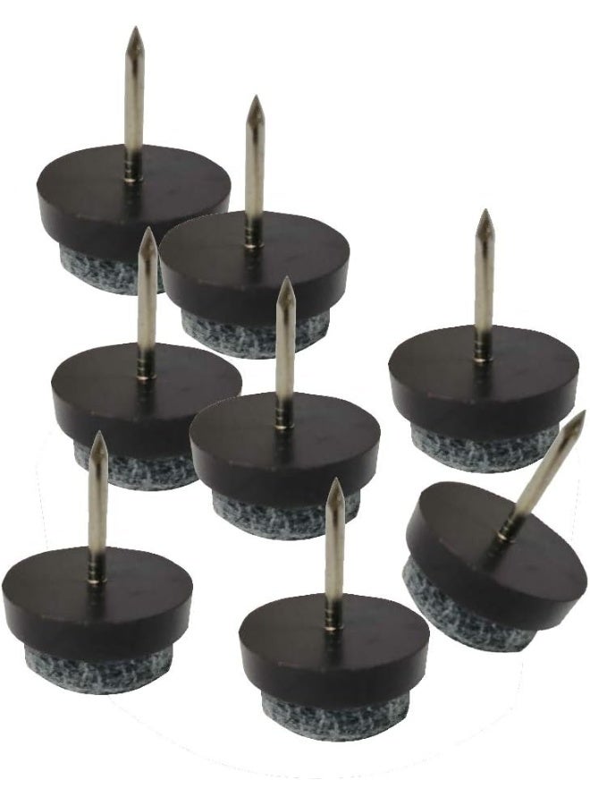 Royal Apex Round Heavy Duty Nail-On Anti-Sliding Felt Pad For Furniture Chair Table Leg Feet Floor Protectors  - Image 1