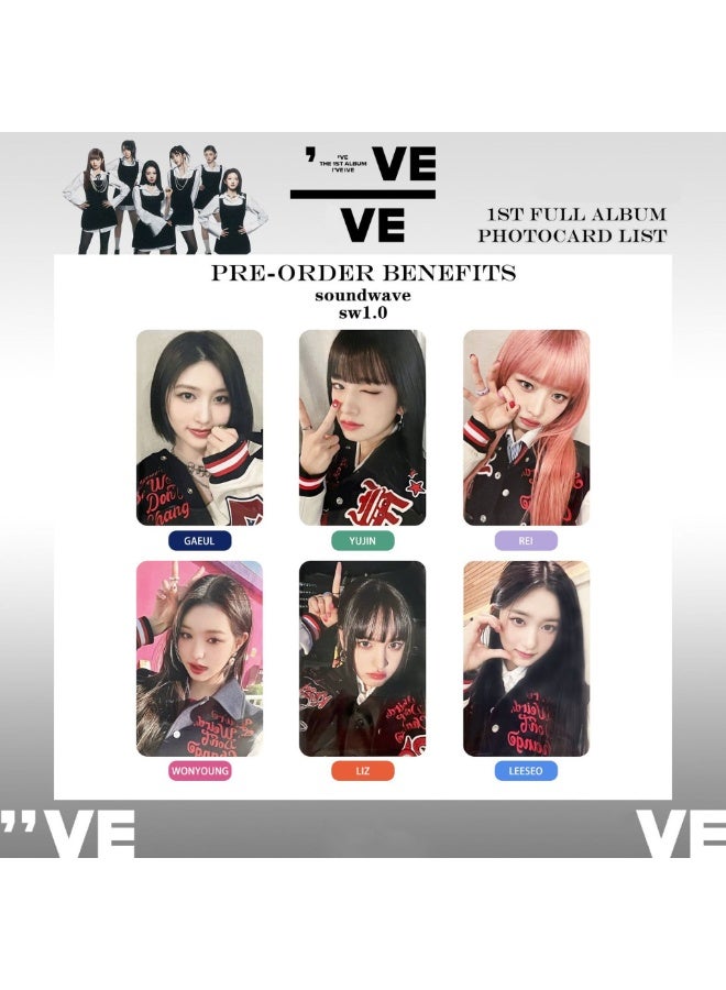 NIBEMINENT 6 Pcs Kpop IVE I’ve IVE SOUND WAVE Lomo Cards Card For Fans Collection Gifts - Image 2