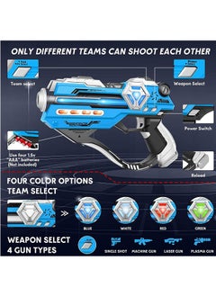 LENND Laser Tag Set of 2-Infrared Multi Function Laser Gun-2 Guns and 2 Vests-Indoor&Outdoor Play Toy-Laser Tag Gifts for Boys Girls Teens and Team-Ages for 8 9 10 11 12+  - Image 4