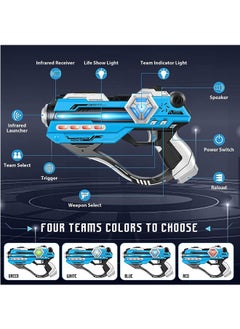LENND Laser Tag Set of 2-Infrared Multi Function Laser Gun-2 Guns and 2 Vests-Indoor&Outdoor Play Toy-Laser Tag Gifts for Boys Girls Teens and Team-Ages for 8 9 10 11 12+  - Image 3
