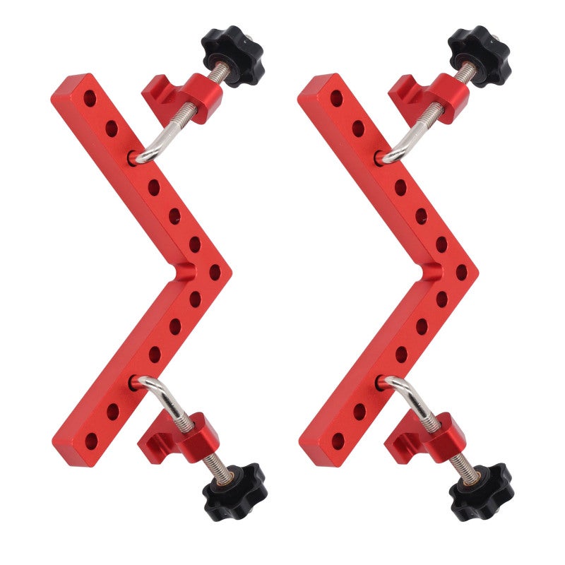 90 Degree Positioning Square Aluminum Alloy Clamp - Anodized Finish for Woodworking Assembly - Right Angle Corner Clamp with 0-60mm Range for Boxes Cabinets Frames - Image 2