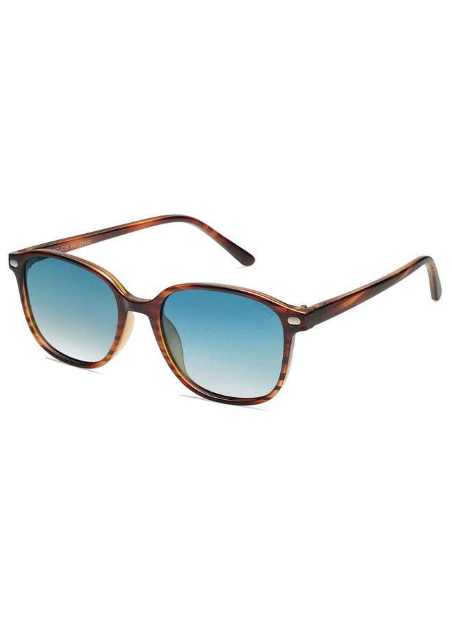Sojos Square Trendy Tortoise Polarized Sunglasses Women Classic Retro Uv Protection Sunnies Sun Glasses Tortoise Frame Blue Lens Sj2171  - Image 1