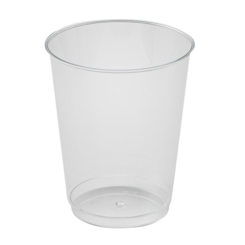 Restaurantware-RW Base 10 Ounce Party Cups, 500 Disposable Shot Glasses - With Rolled Rim, Round, Clear Plastic Cocktail Glasses, Serve Vodka, Tequila, Or Whiskey, For Birthdays, Weddings, And More - Image 1