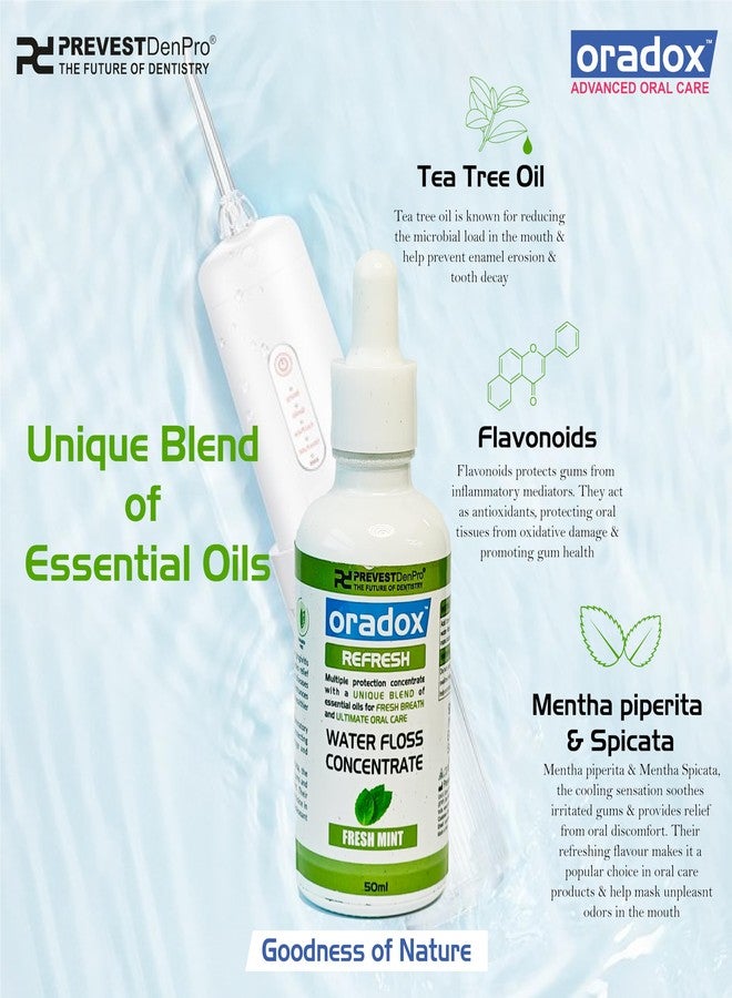 Oradox Refresh Water Floss Concentrate: Elevate Your Flossing Routine with Just 1ml for Comprehensive Oral Health Protection - Image 4