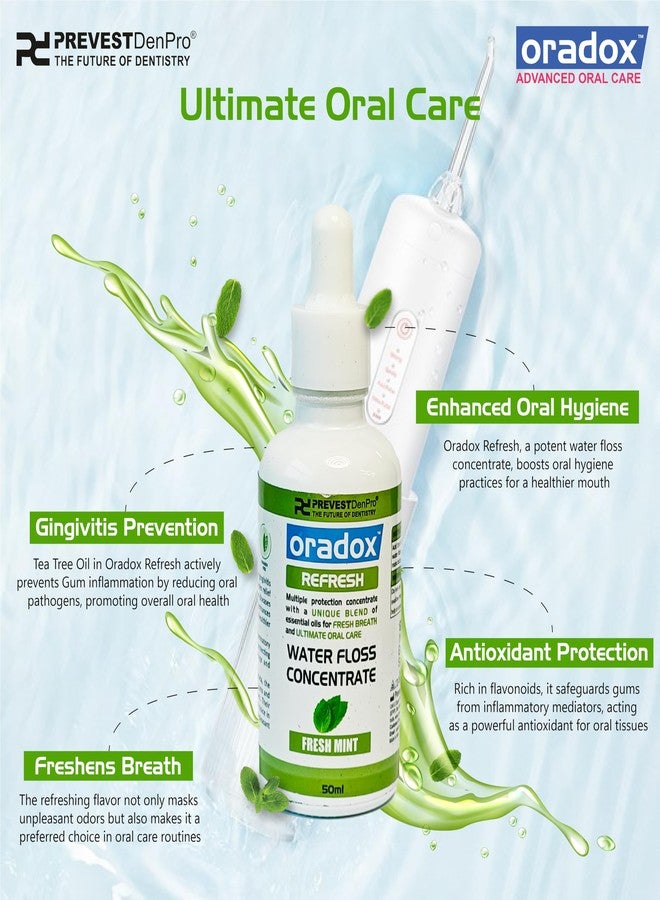 Oradox Refresh Water Floss Concentrate: Elevate Your Flossing Routine with Just 1ml for Comprehensive Oral Health Protection - Image 5