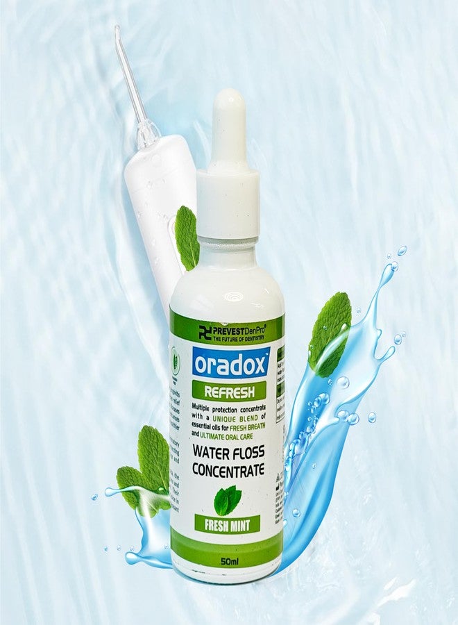 Oradox Refresh Water Floss Concentrate: Elevate Your Flossing Routine with Just 1ml for Comprehensive Oral Health Protection - Image 1