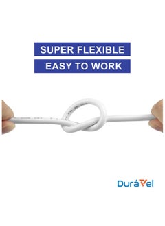 Duravel Duravel Electrical Cable Wire, White PVC Insulated, Round Flexible Power Cord (2 CORE 20 METER, 1.5 MM)  - Image 5