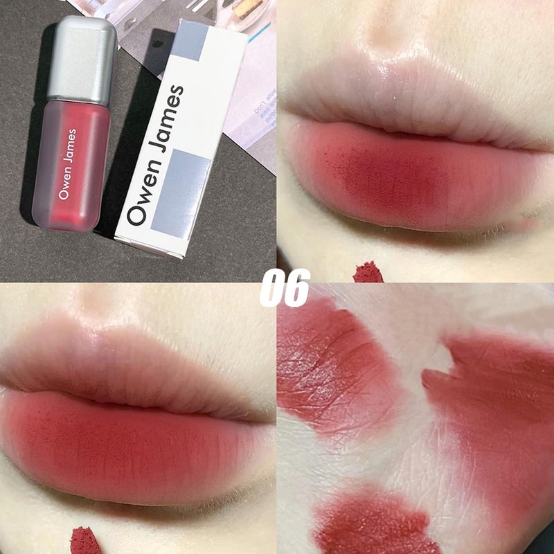 Baorder 4 Colors Matte Liquid Lipstick Set,Velvet Smooth Korean Lip Gloss,Waterproof Non-Stick Cup Long Lasting Lip Clay,Matte Nude Lip Stain Makeup Gift Kit for Women - Image 5