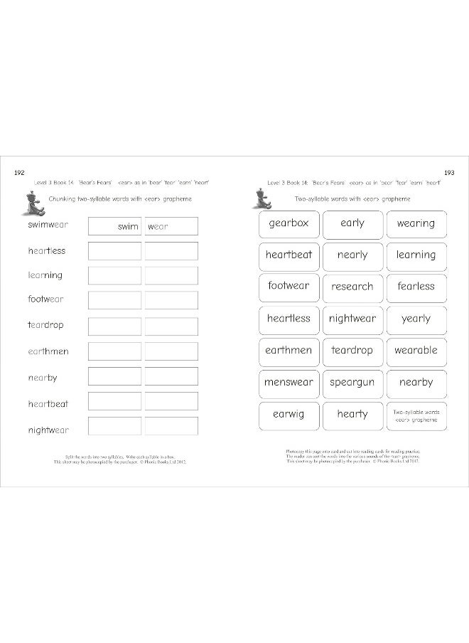 Phonic Books Dandelion Readers Reading and Spelling Activities Vowel Spellings Level 3: Four to five spellings for each vowel sound  - Image 1