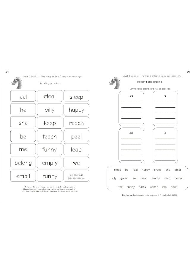 Phonic Books Dandelion Readers Reading and Spelling Activities Vowel Spellings Level 3: Four to five spellings for each vowel sound  - Image 4