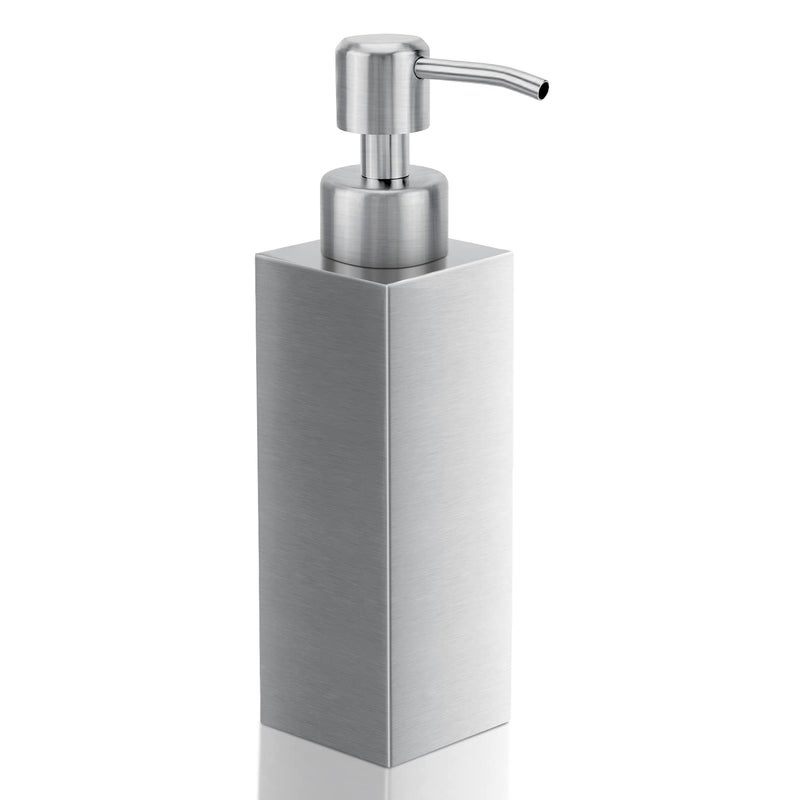 GLUBEE Soap Dispenser with Rust Proof Stainless Steel Pump Refillable for Bathroom and Kitchen Soap Dispenser for Essential Oils Liquid Lotions 85OZ 250ML
