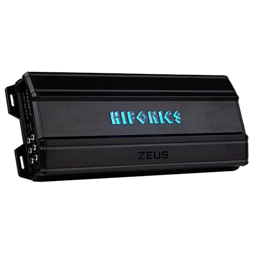 Hifonics Zeus Delta 1,750 Watt Compact 5 Channel Nickel Plated Mobile Car Audio Amplifier with Auto Turn On Feature, ZD-1750.5D, Black - Image 1