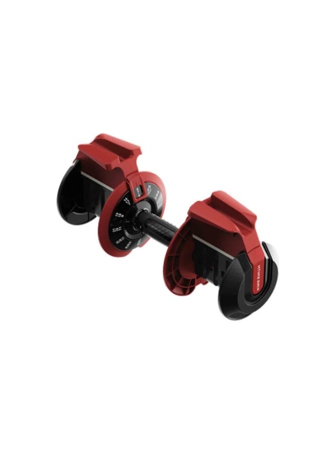 Kingsmith 24Kgs Adjustable Dumbbell FWAD241 | One-Hand Fast Adjustment | 3-24KG Weight Range | Secure Locking System | Save Space - Black/Red - Image 5