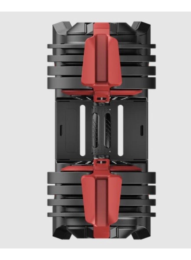 Kingsmith 24Kgs Adjustable Dumbbell FWAD241 | One-Hand Fast Adjustment | 3-24KG Weight Range | Secure Locking System | Save Space - Black/Red - Image 2