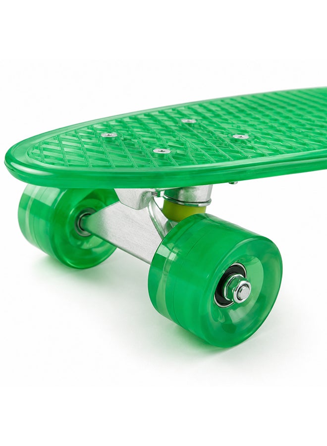 DEXO 22” Mini Cruiser Skateboard – Retro Plastic Penny Board with ABEC-7 Bearings, 59mm Urethane Wheels & T-Tool - Image 3