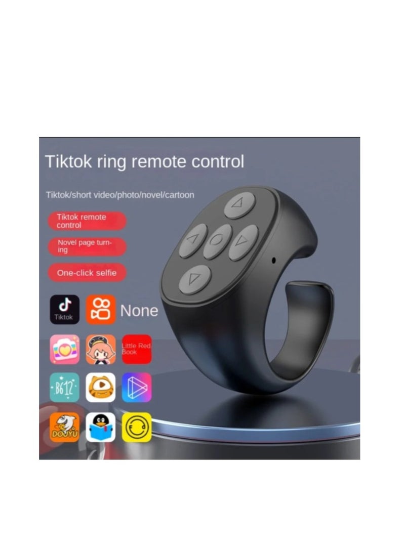 A smart remote control that works with Bluetooth to control browsing Tiktok and others, and also for remote photography  - Image 1