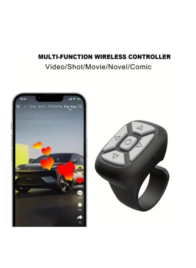 A smart remote control that works with Bluetooth to control browsing Tiktok and others, and also for remote photography  - Image 2