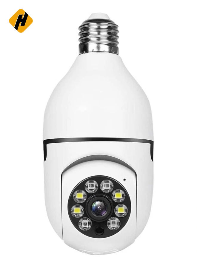 HuHa Bulb Camera 1080P, Night Vision IP Camera, PTZ Camera, 4X Digital Zoom Monitor, Home Security System, WiFi Camera Full Color  - Image 1