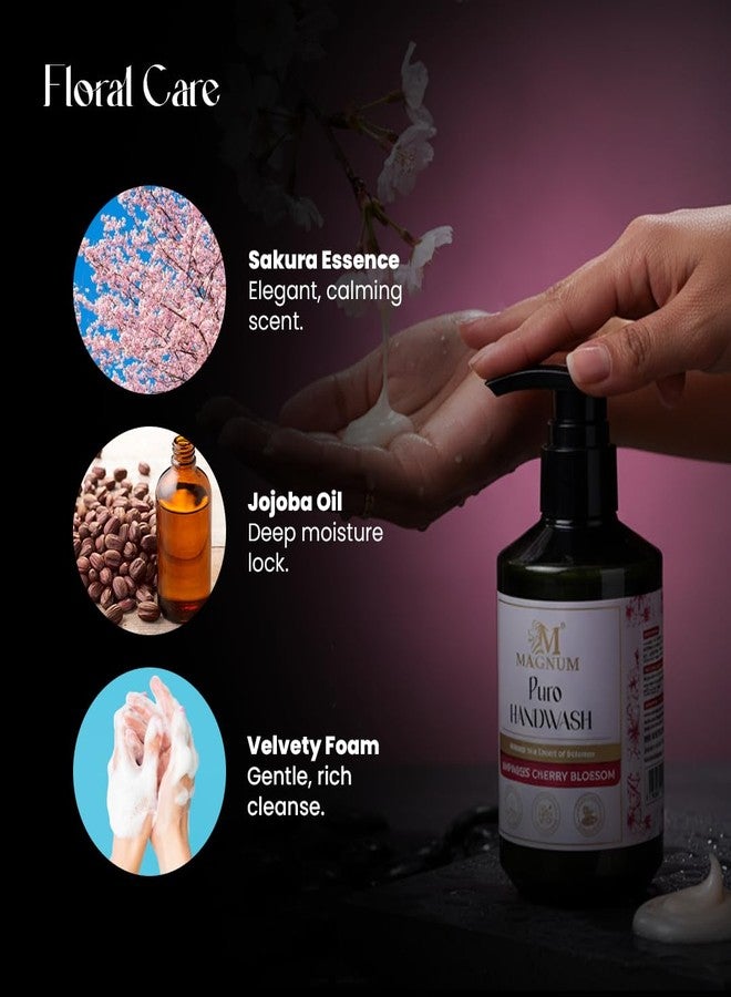 Magnum Puro Japanese Cherry Blossom Hand Wash - 300ml - Image 3