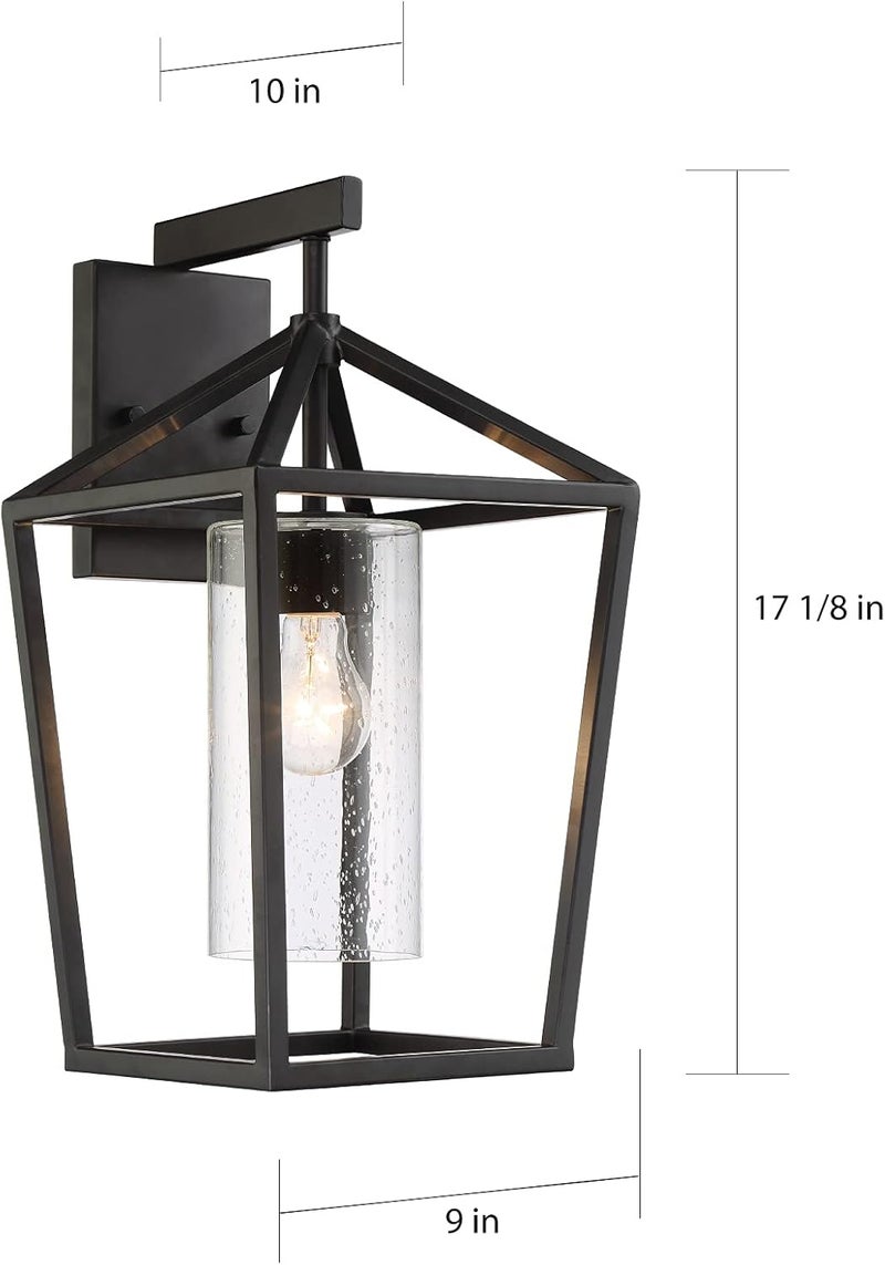 Nuvo NUVO 606593 Hopewell Lighting Fixture 1Lt Large Lantern Matte Black  - Image 2