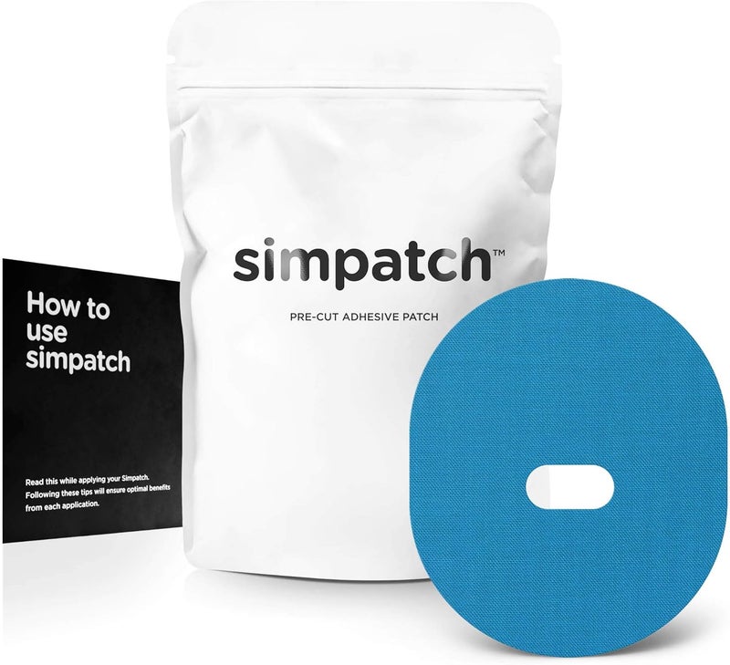 SIMPATCH Guardian, Enlite Adhesive Patch (25-Pack) – Waterproof Adhesive, CGM Patches (Blue) - Image 1