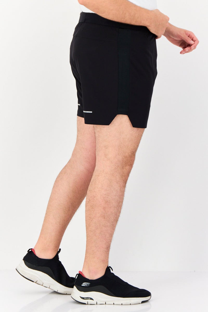 asics Men Sportswear Fit Drawstring Running Shorts, Black - Image 2