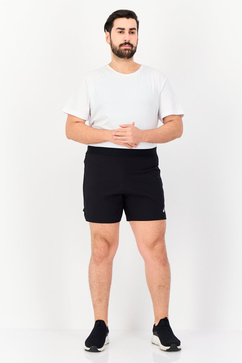 asics Men Sportswear Fit Drawstring Running Shorts, Black - Image 3