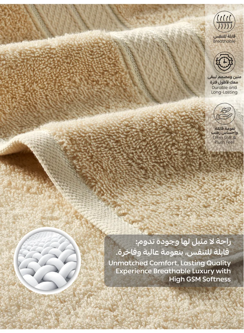 Donetella 4-Pcs Premium Bath Towel Set (70x140 cm) – 600 GSM 100% Cotton,100% Combed Cotton 600 GSM | Quick Dry, Ultra-Absorbent, Thick & Plush | Ideal for Bath, Spa, Gym, Hotel & Everyday Luxury