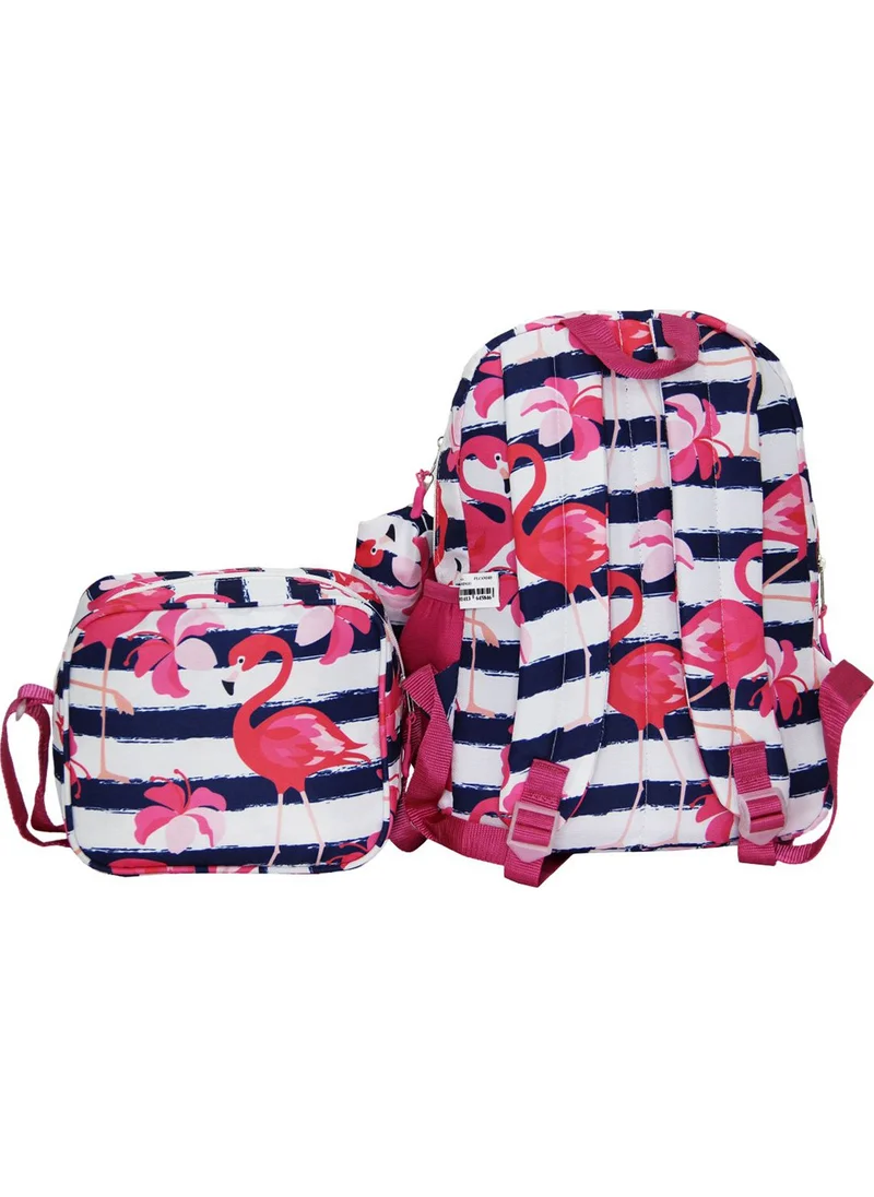 Cambridge Polo Club Flamingo Triple School Bag Set