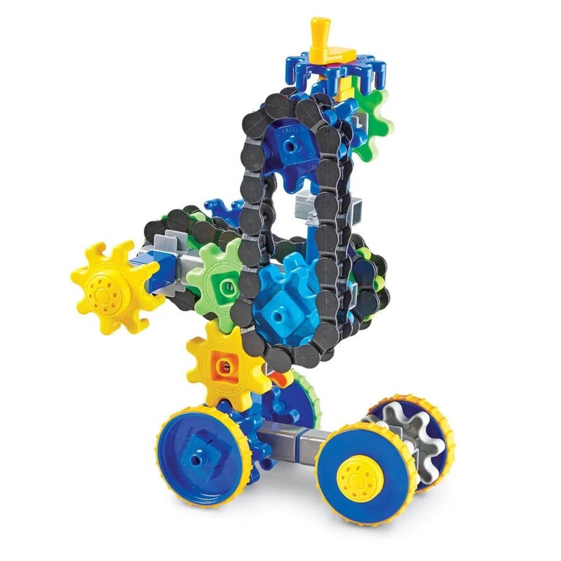 Learning Resources Learning Resources Gears! Gears! Gears! Treadmobiles Building Set, STEM Toys, Develops Early Engineering Skills, 108 Pieces, Ages 5+ - Image 2