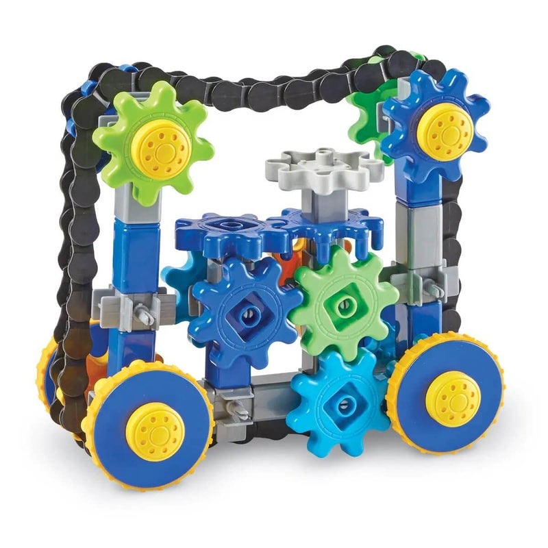 Learning Resources Learning Resources Gears! Gears! Gears! Treadmobiles Building Set, STEM Toys, Develops Early Engineering Skills, 108 Pieces, Ages 5+ - Image 4