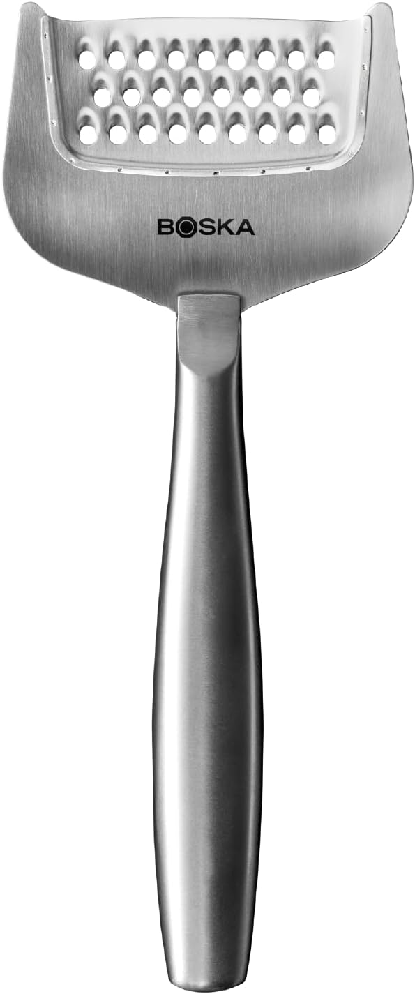 Boska Stainless Steel Grater  Cheese Grater Copenhagen Best for Hard Cheese Citrus and Vegetables  Multifunctional RustProof Shredder  Manual Handheld  10 Year Warranty - Image 1
