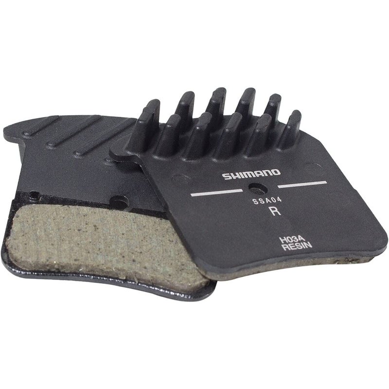 Shimano H03A Resin Disc Brake Pads and Spring with Fins - Image 1